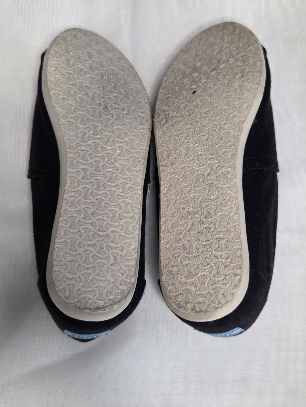 TOMS Black Canvas Slip-On Shoes - Picture 4 of 4